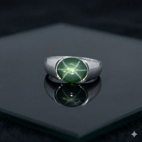Bague émeraude argent - Émeraude,
