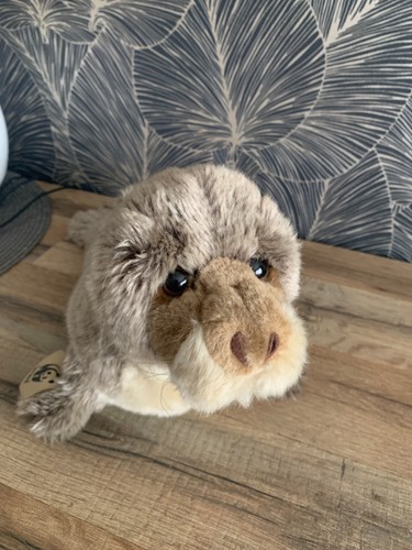 Peluche phoque marron 40cm - phoque, wwf