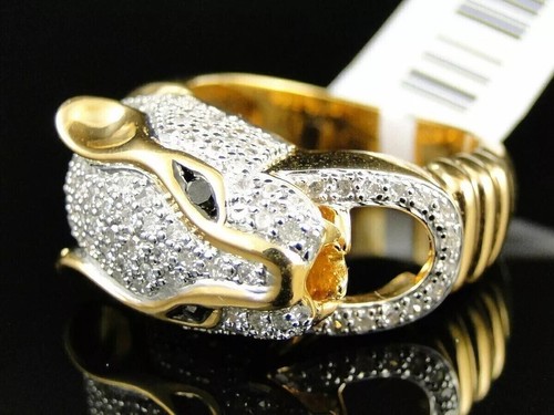 Bague homme tête panthère - homme, de