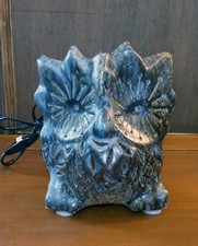 Lampe hibou en grès d'art – signée Robert Vaillant, Plogoff – style Vallauris