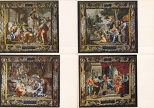 Lot de 4 cartes postales cards