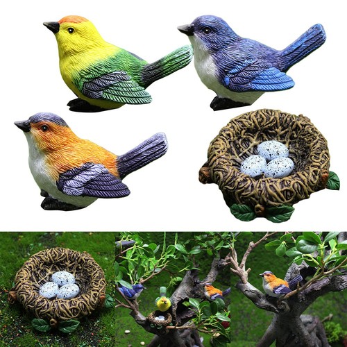 Figurines oiseaux miniatures - d'oiseaux,