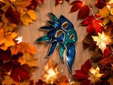 Bijoux Fantaisie - Broche Vintage - Brooch - Masque Vénitien - Venise