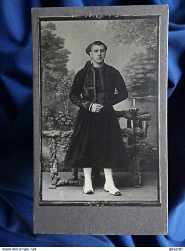 Photo cdv anonyme zouave - photo,