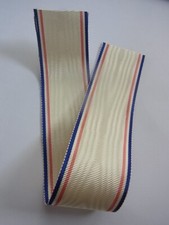 ruban médaille RECONAISSANCE FRANCAISE  coupe de 20 cm 37 mm ancien tissage