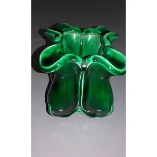 Ancien vase vert céramique - vase,