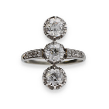 Bague 1930 en or 18k et