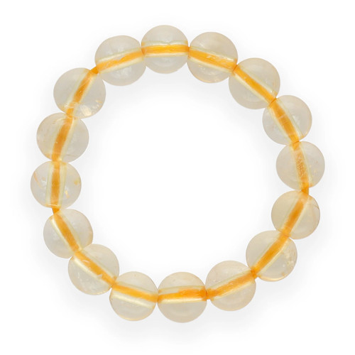 Citrine bague élastique - citrine, en