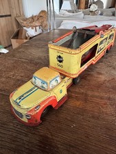 JOUET CAMION MECANIQUE TRANSPORTEUR GESCHA 560 POUR RESTAURATION MADE IN GERMANY