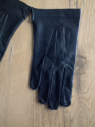 Gant cérémonie noir cuir - gant,