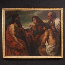 Ancien tableau huile toile