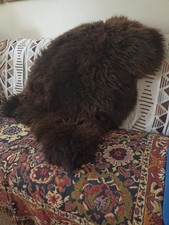 Peau de mouton géante véritable.