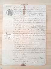 Ancien Document Manuscrit du