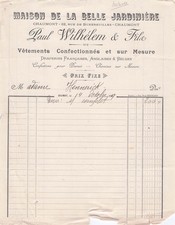 52 HAUTE-MARNE CHAUMONT, tailleur, Wilhelm Paul 1907 vetements, draperies