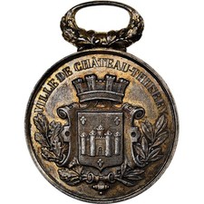 France, Médaille, Grand concours musical - Château-Thierry, 1883, Argent, TTB+