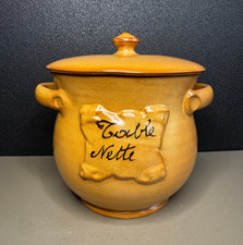 Grande poubelle de table en céramique "TABLE NETTE" – déco cuisine vintage