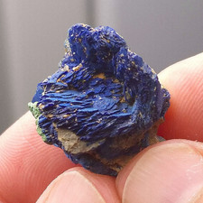 ★☆ AZURITE & CUPRITE de Chessy, Rhône, France - 2,4 cm ☆★
