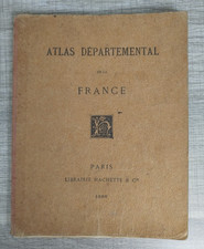 Atlas Départemental  France  + Colonies - 1888  - 100 cartes - RARE