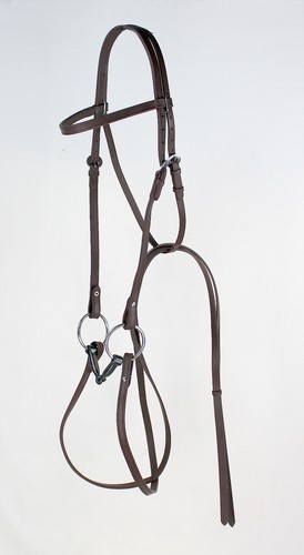 Bridon western cuir lisse - bridon,