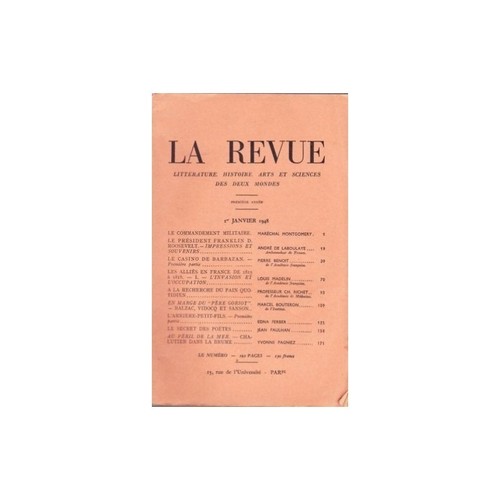 Revue littérature histoire - revue,
