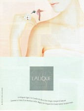 Publicité Advertising 117  1996   Lalique  bijoux en cristal Le Muguet