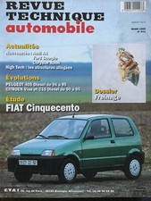 Revue technique automobile RTA FIAT  CINQUECENTO Essence dont la sporting 