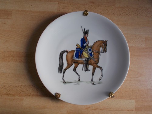 Assiette gendarme cheval 1er - gendarme,