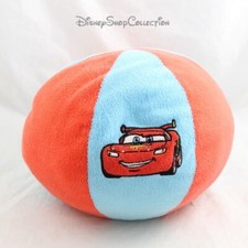 Peluche balle Flash McQueen DISNEY Cars ballon rouge bleu 20 cm (CEMO)