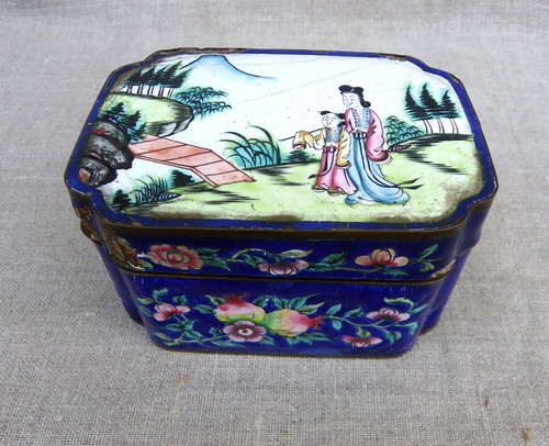 Boîte rectangulaire émaux - boÎte, en