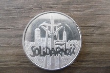 ANCIENNE MONNAIE ARGENT MASSIF POLOGNE 100000 ZLOTISH SOLIDA