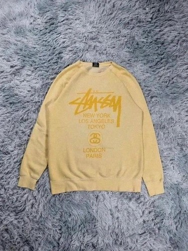 Sweat crewneck stussy jaune - sweat,
