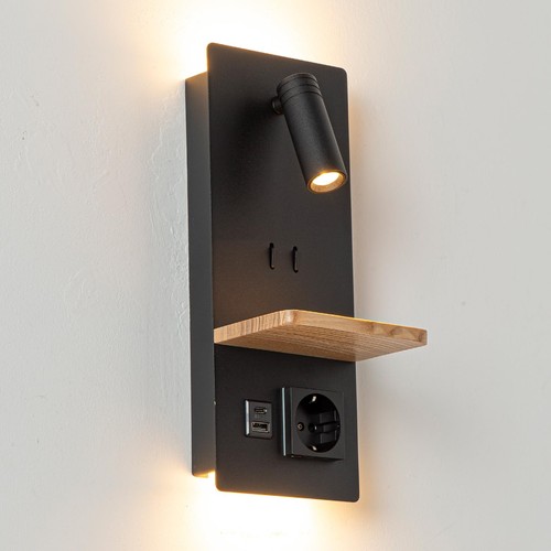 Applique murale noire avec