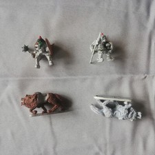 Warhammer Battle vintage Orcs et monture loup x2 metal année 80