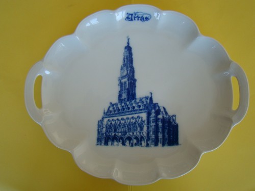 Plat porcelaine avec - porcelaine,,