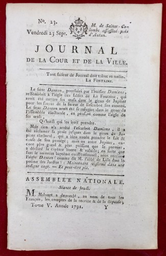 Autun 1791 de - m.,