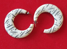 BOUCLES D'OREILLES VINTAGE - PLASTIQUE PUBLICITAIRE PARFUM CHANEL N 5