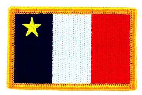 Patch écusson brodé drapeau - brodé,