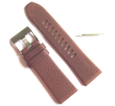 DIESEL Bracelet En Cuir Original De Remplacement DZ1618 Pour Montre Marron 27 Mm