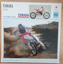 Carte moto YAMAHA YZ 250 collection Atlas motorbike