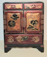 cabinet Japonais en bois laqué Début XXème siècle