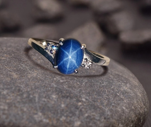 Bague vintage rayons étoile - vintage,