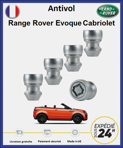 Ecrous antivol roues range - roues,