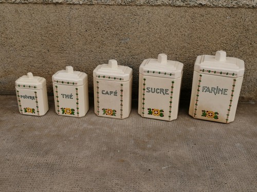 Lot pots epices longwy - pots,