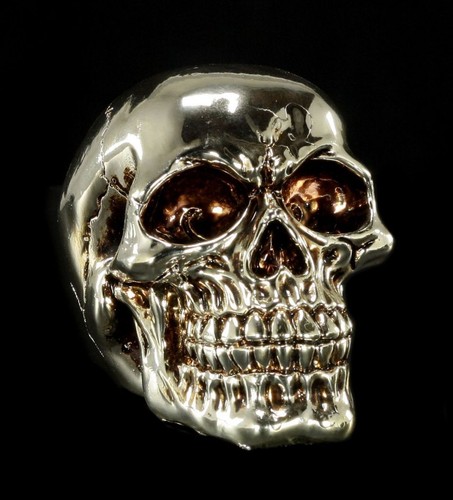 Totenkopf figur argenté - figur,