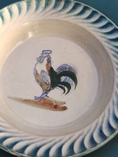 Plat En Faience Terre De Fer- Le Coq