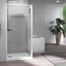 Paroi de douche fixe et réversible - Riviera 2.0 F 88-92CM V.GR BLC NOVELLINI