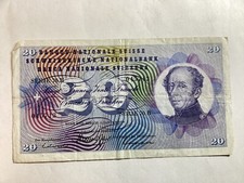 Billet 20 Francs - Suisse 1970