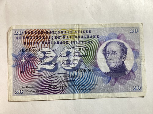 Billet francs suisse 1970 - 20,