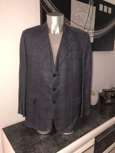 Veste toile marine chiné - veste, en