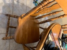 Solid wood dining table w/